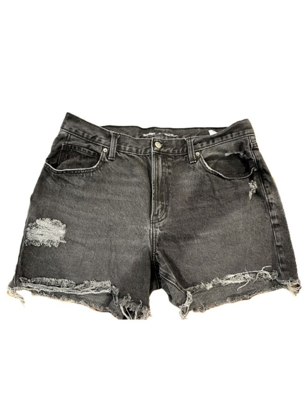 Old Navy High Rise Rock Star Distressed Denim Shorts